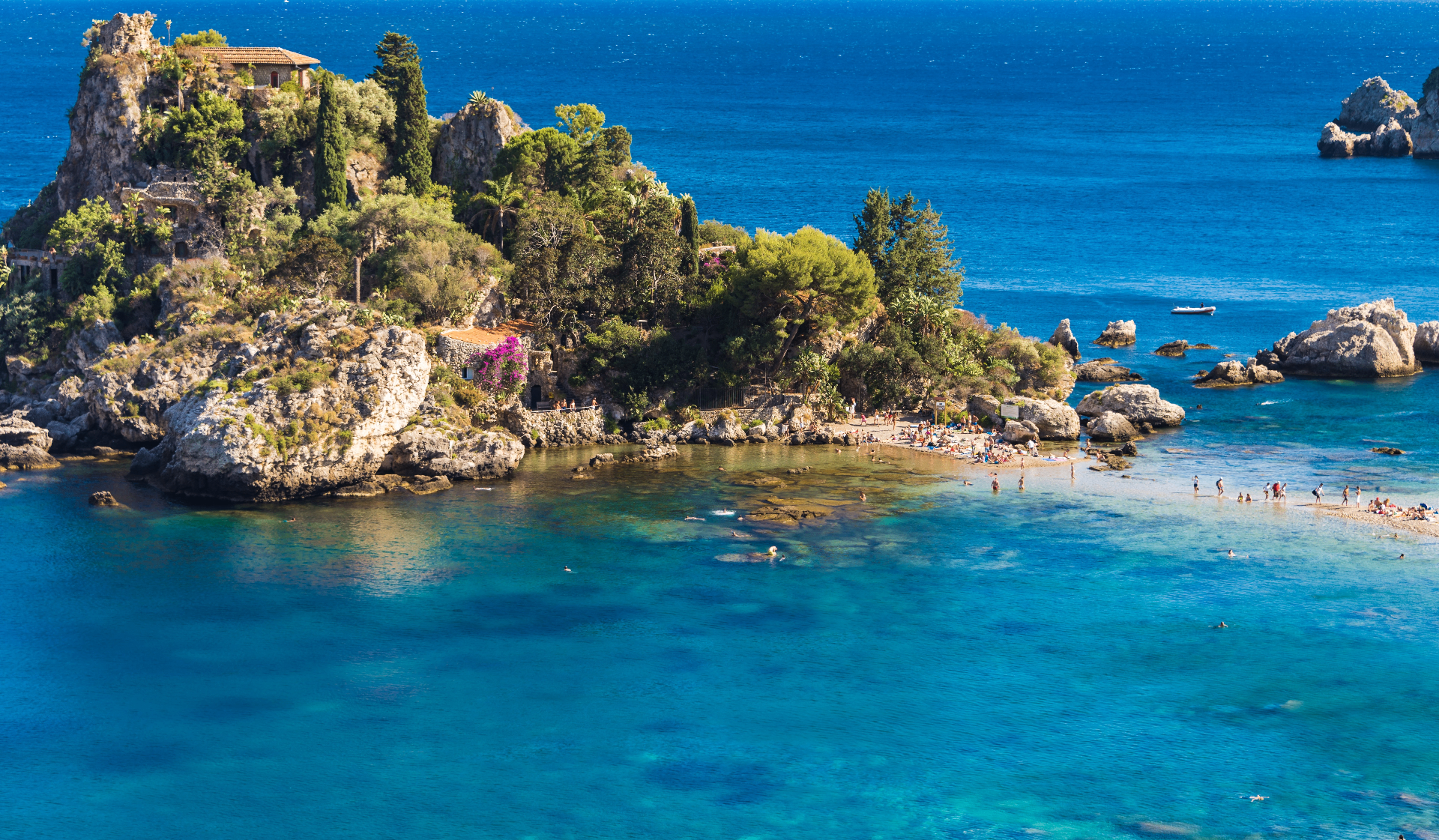 Isola Bella by boat