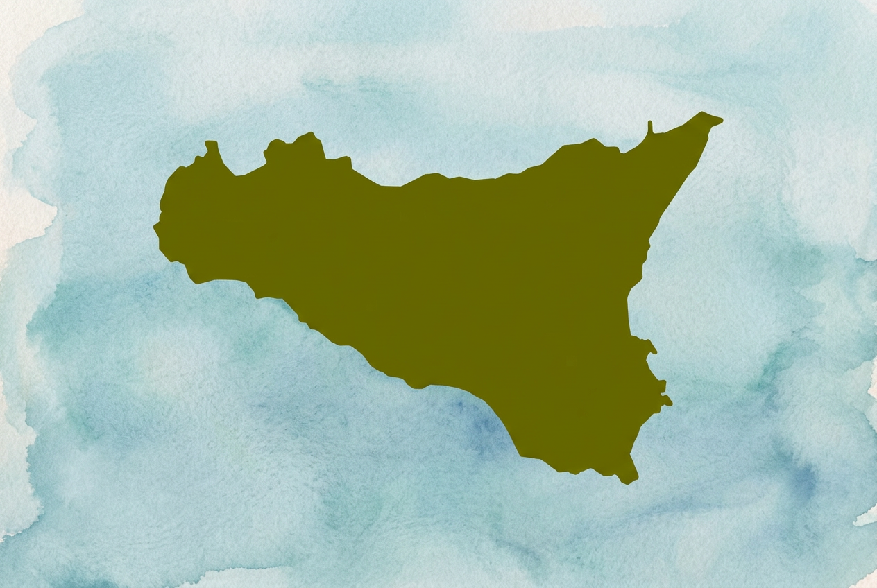 Map of Sicily